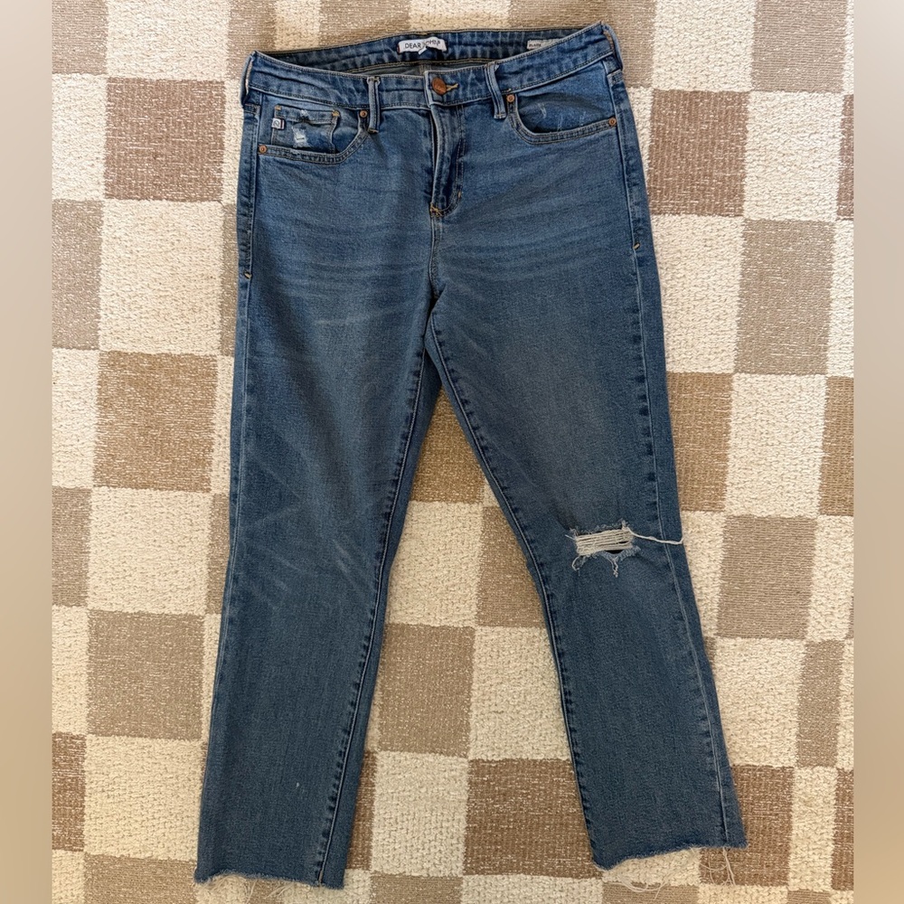 Dear John Distressed Blue Hugh Rise Straight